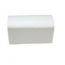 Полотенца листовые Эконом KAMEYA 1 слой 25 гр.  (100% цел. V-укл.) белые, 200л.1/20 (арт.10-300)