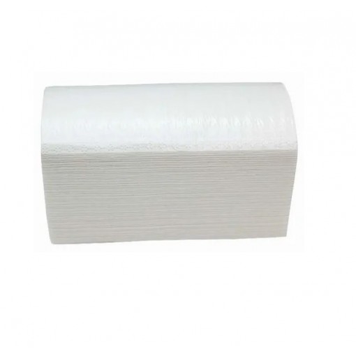 Полотенца листовые Эконом KAMEYA 1 слой 25 гр.  (100% цел. V-укл.) белые, 200л.1/20 (арт.10-300)