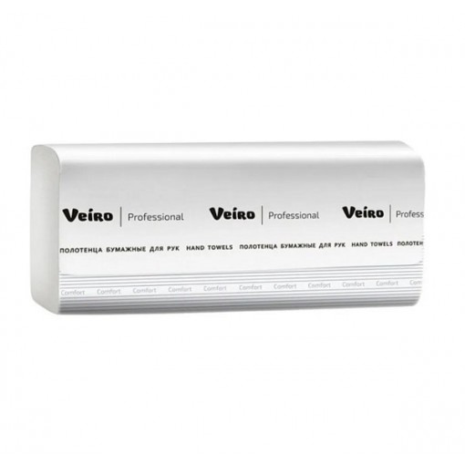 Полотенца листовые бумажные Veiro Professional 1-сл./ Z-укл/ 200л 