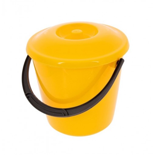 Ведро 5л. (Желтый с крышкой) (арт. 2802) 1/1