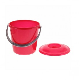 Ведро 5л. (Красный, с крышкой) (арт. 2802) 1/1