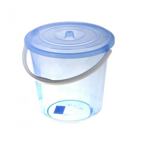 Ведро 5л. (Ультрамарин прозрачный, с крышкой) (арт. 2802) 1/1