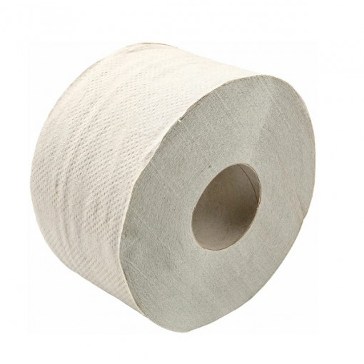 Туалетная бумага для диспенсеров (серая) Флора, 170м