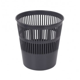Корзина для мусора 9л пластик, сетка, серый (арт. 55909)