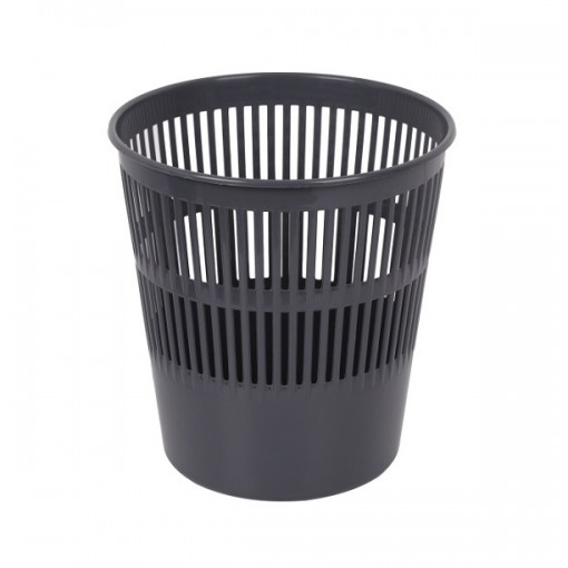 Корзина для мусора 9л пластик, сетка, серый (арт. 55909)