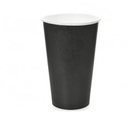 Стакан бумаж 400мл д/гор d90 черный РП (1/1000/50шт)
