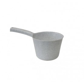 Ковш 1л круглый диаметр 14см, с длинной ручкой, мрамор (602506)