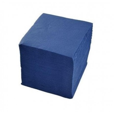 Салфетки Бумажные 400л - 100 % целлюлоза интенсив (синяя) 1/5