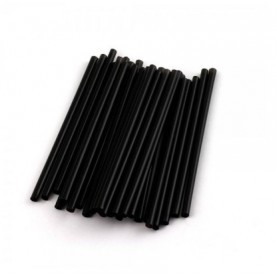 Трубочки прямые без изгиба мини 0,5*13 см Черные 400 шт. (арт.0053)