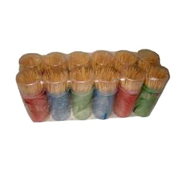 Зубочистки 150 шт. деревянные, 65x2.2 мм, в подставке, упаковка 12 подставок (арт. ARO WT-2)