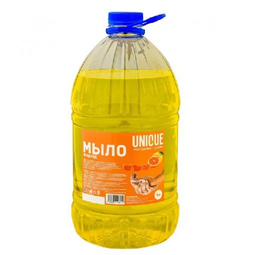 Мыло жидкое UNIQUE ЦИТРУС 5 л. ПЭТ тара 1/4 (арт.U-502П)