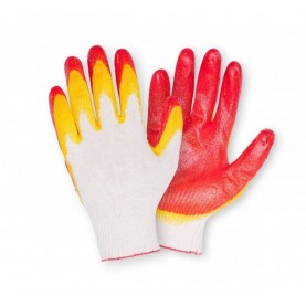 Перчатки  Х/Б с латексом (двойной облив ладонь)