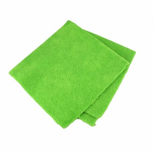 Салфетка микрофибра 30*30см 220 г/м2  БЕЗ УПАКОВКИ ЗЕЛЕНЫЙ (10/400) МL (арт.55-0768)