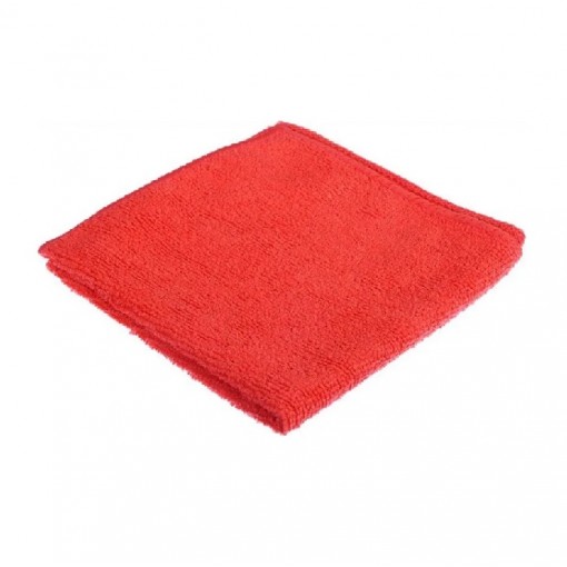 Салфетка микрофибра 30*30см 220 г/м2  БЕЗ УПАКОВКИ КРАСНЫЙ  (10/400) МL (арт.55-0761)