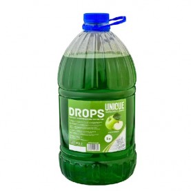 Моющее средство для мытья посуды UNIQUE DROPS "ЗЕЛЕНОЕ ЯБЛОКО" 5л. ПЭТ 1/4 (арт.U-330З)