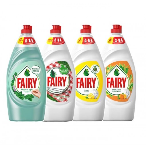 Моющее средство для мытья посуды FAIRY 900 мл в ассортименте