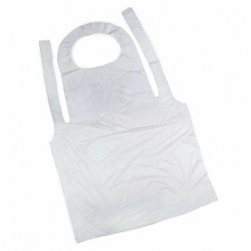 Фартук ПНД 70*110см 1уп-50шт 8 мкр Белый  (1/20/1уп)