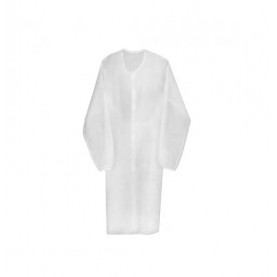Халат на липучках ЭКО L белый, шт (арт.27-5034)