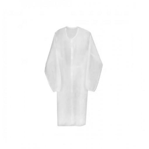 Халат на липучках ЭКО L белый, шт (арт.27-5034)