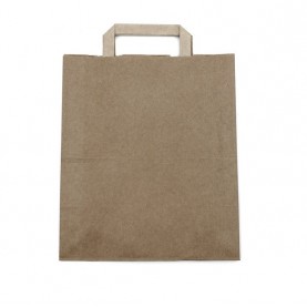 Пакет-сумка крафт29х24х14 см б/п  с плоскими ручками 300/1 (арт.22-7002)
