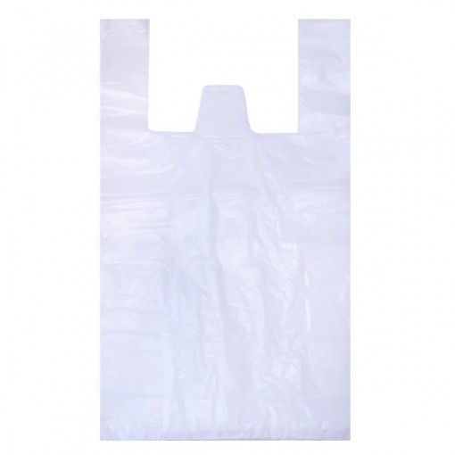 Пакет-майка ПНД Белая б/печати 28*48*15мк/31*56*20 (100) ПЛ (арт.70123)