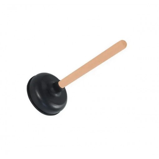 Вантуз для раковины/ванны ручка дерево арт.28035