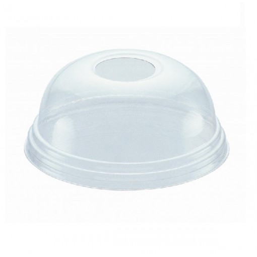 Крышка д/стакан ПЭТ 400 мл d95мм купол с отв.(1100050шт)