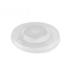 Крышка пластиковая д/стаканов (400мл.) D90мм д/холодных под трубочку 50шт.(1800) (арт.МК90)