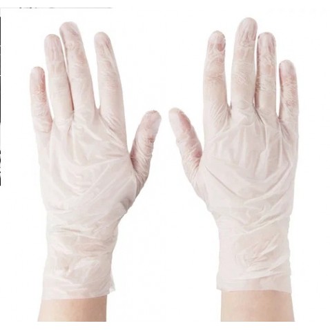 Перчатки виниловые ЭКОНОМ ТПЕ  - М 100шт. (10) (1000/100) ПЗК 